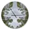 Designart Circle Composition of Coniferous Trees Modern Wall Clock